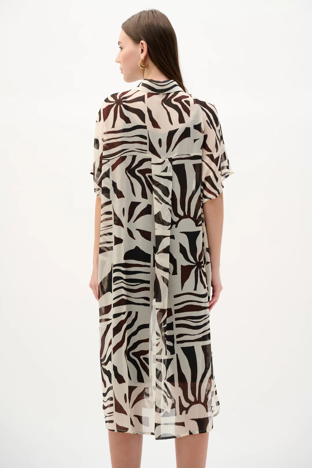 BLUSA TUNICA BEIGE/ NEGRA 262949