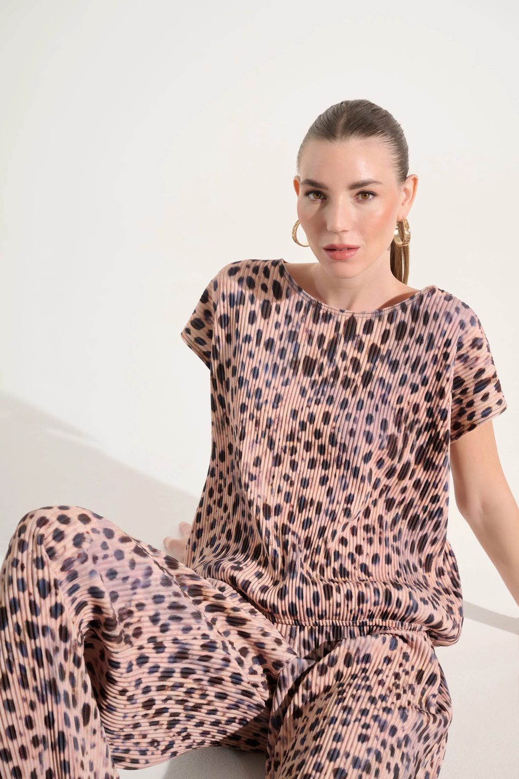 BLUSA BEIGE PRINT 262602