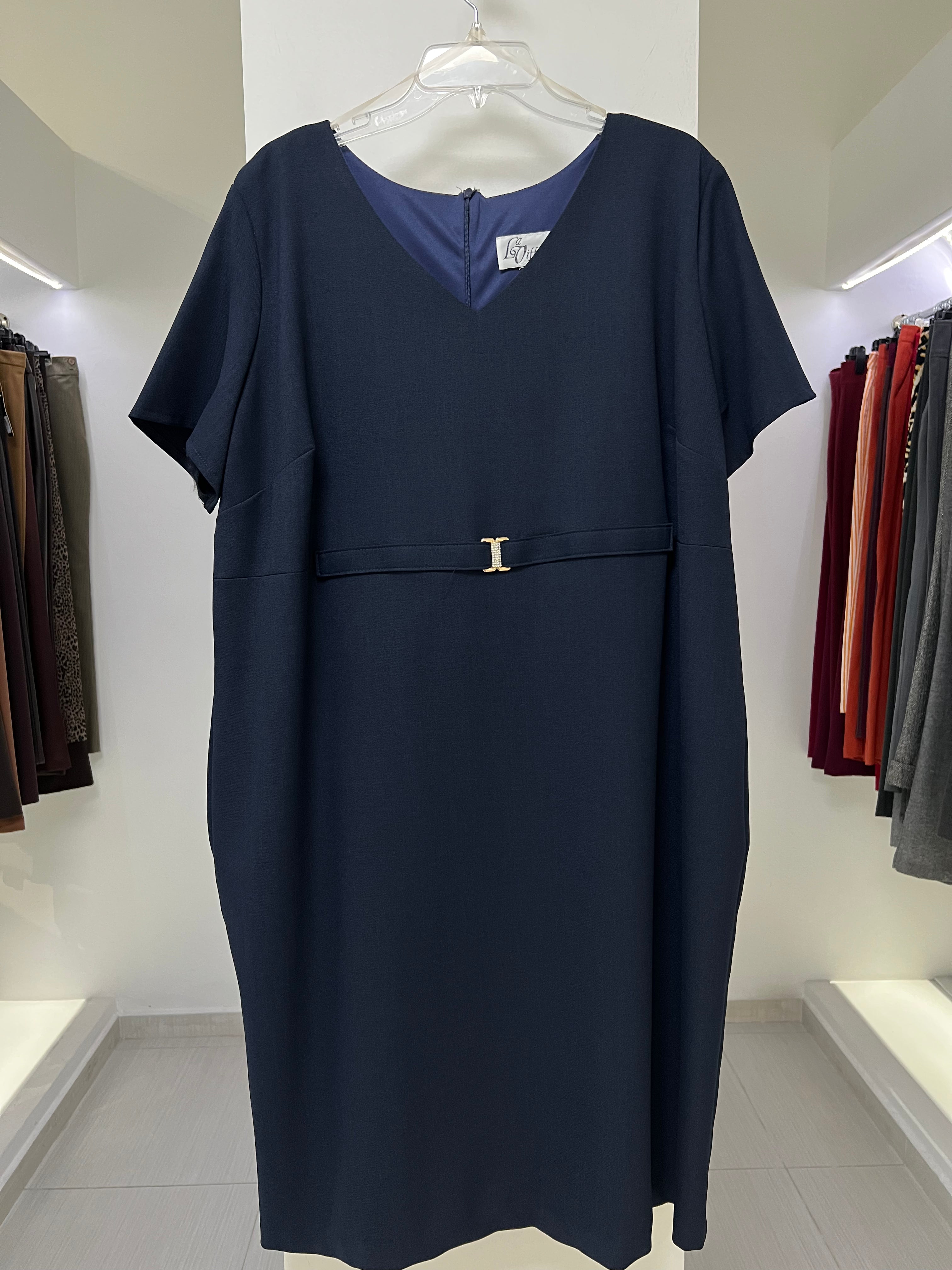 VESTIDO CORTO AZUL MARINO