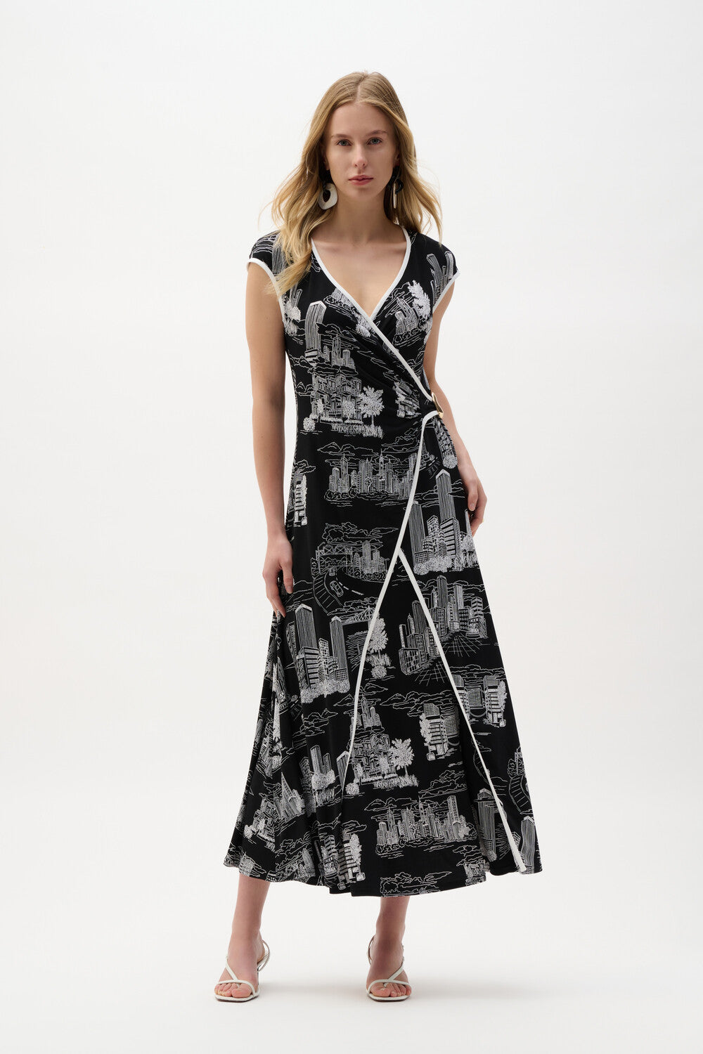VESTIDO MAXI NEGRO ESTAMPADO 262237