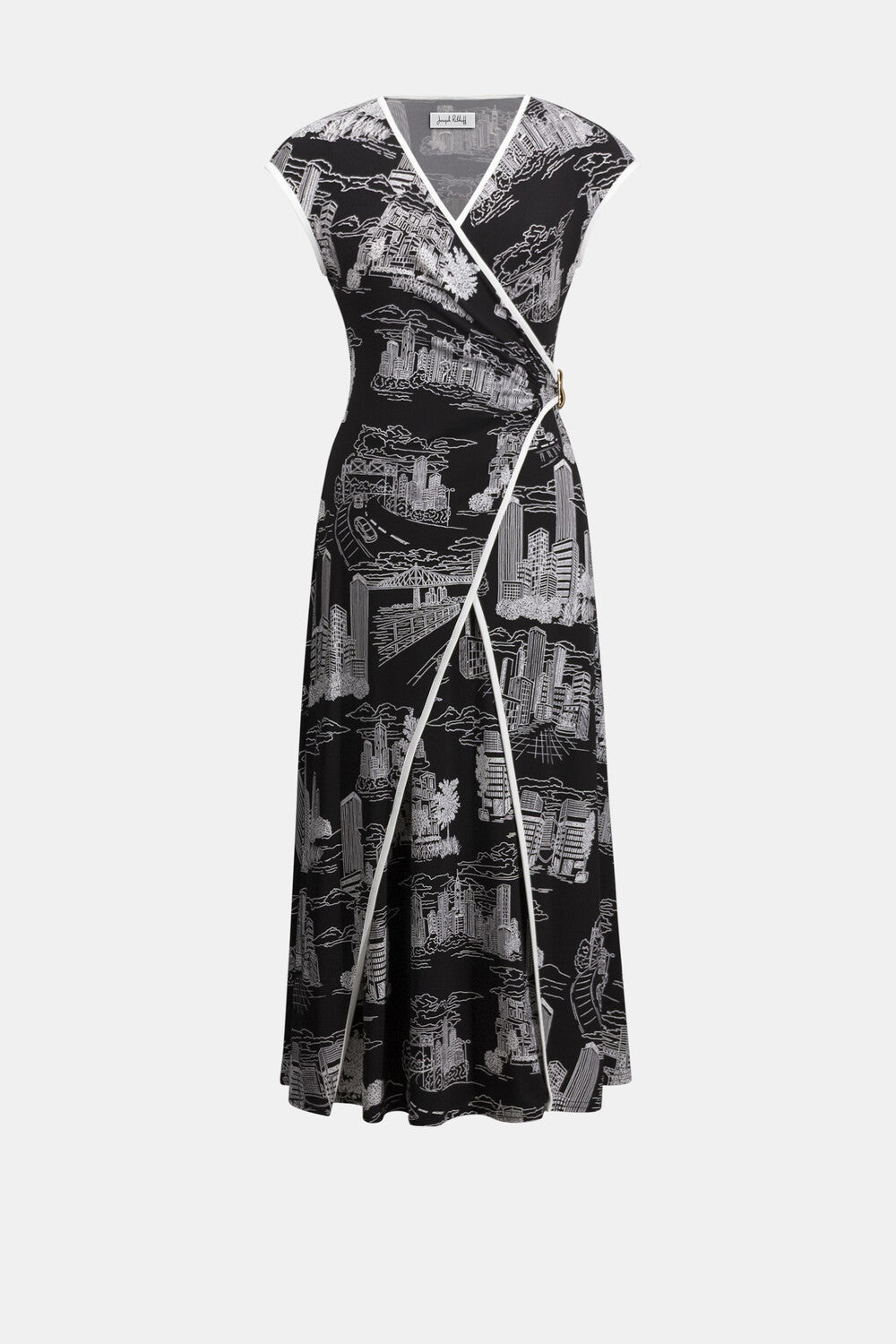 VESTIDO MAXI NEGRO ESTAMPADO 262237