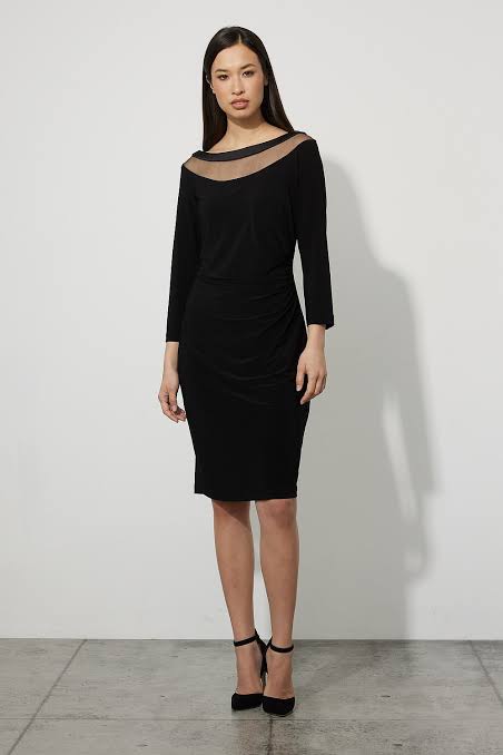 VESTIDO CORTO NEGRO MOÑO
