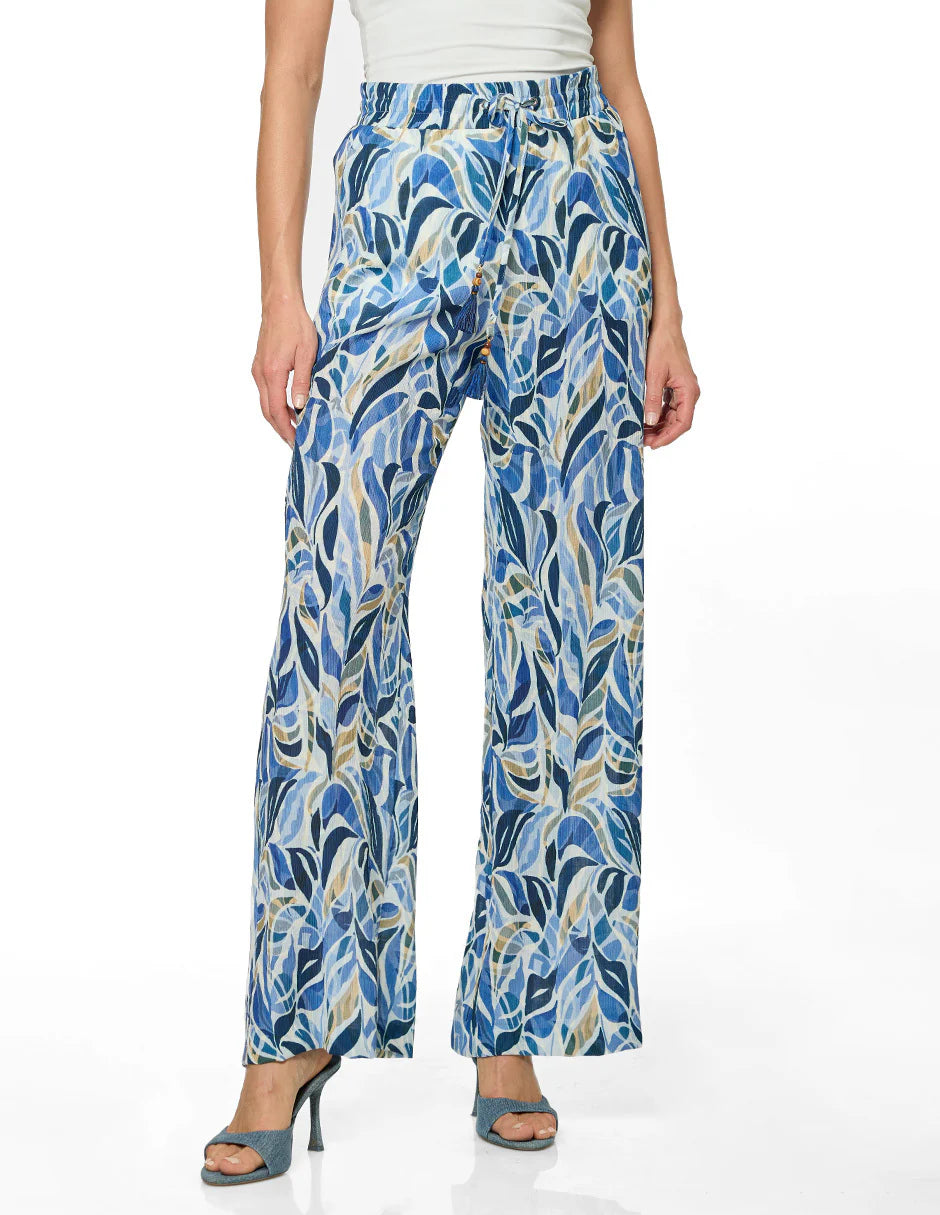 PANTALÓN AZUL ESTAMPADO 126143