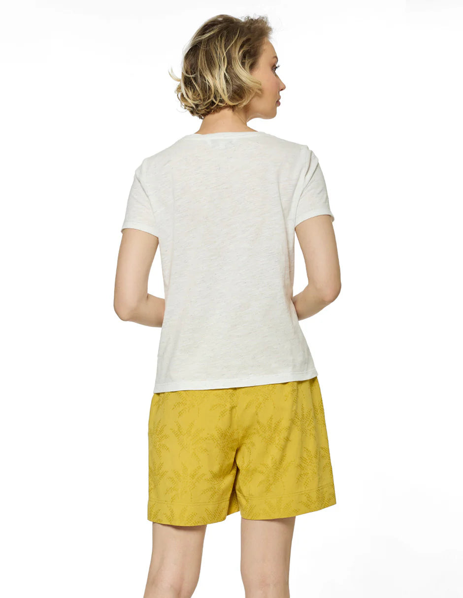 BLUSA BEIGE PALMERA AMARILLA 126441
