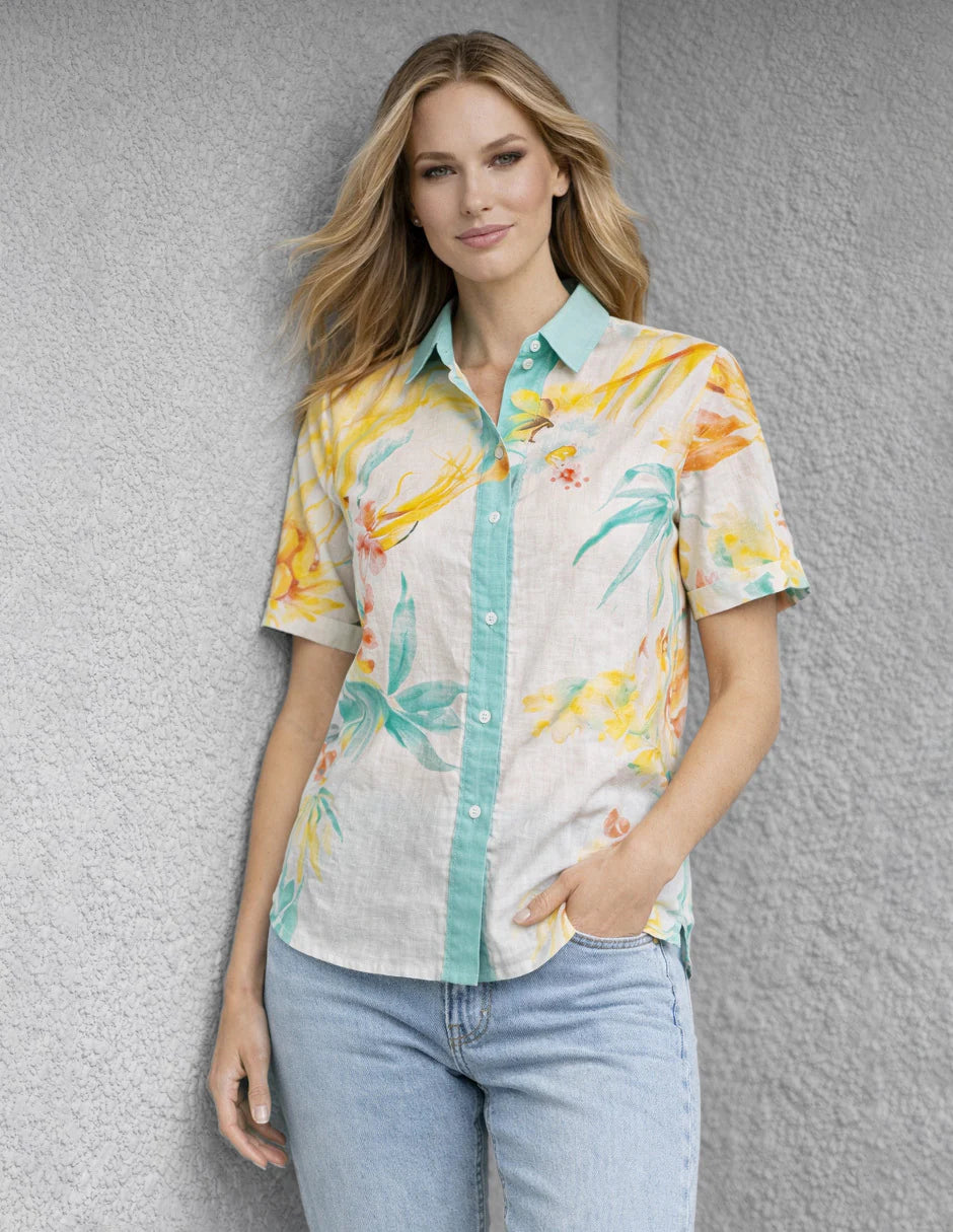 BLUSA BLANCA ESTAMPADA 126889