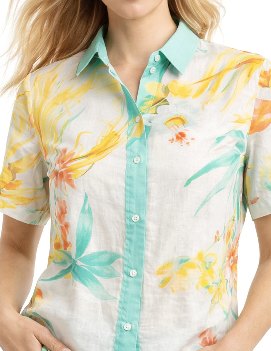 BLUSA BLANCA ESTAMPADA 126889