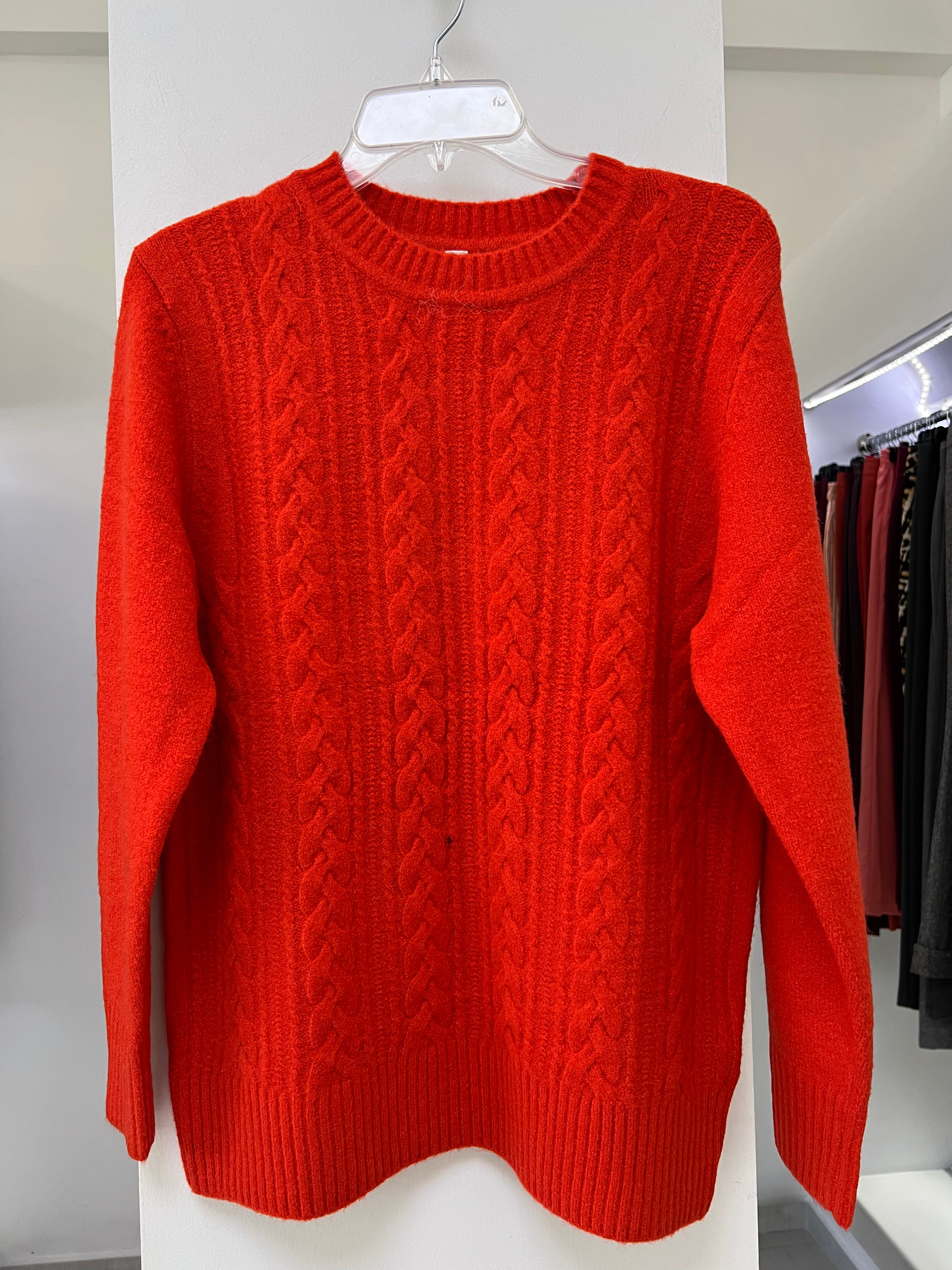 SUÉTER TEJIDO NARANJA/AZUL