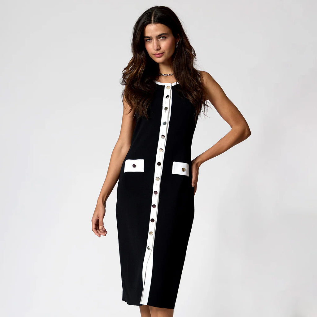 VESTIDO MIDI NEGRO R16038