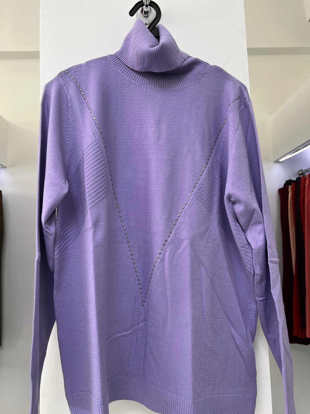 SUÉTER BLANCO/NARANJA/LILA