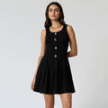VESTIDO CORTO NEGRO R16079