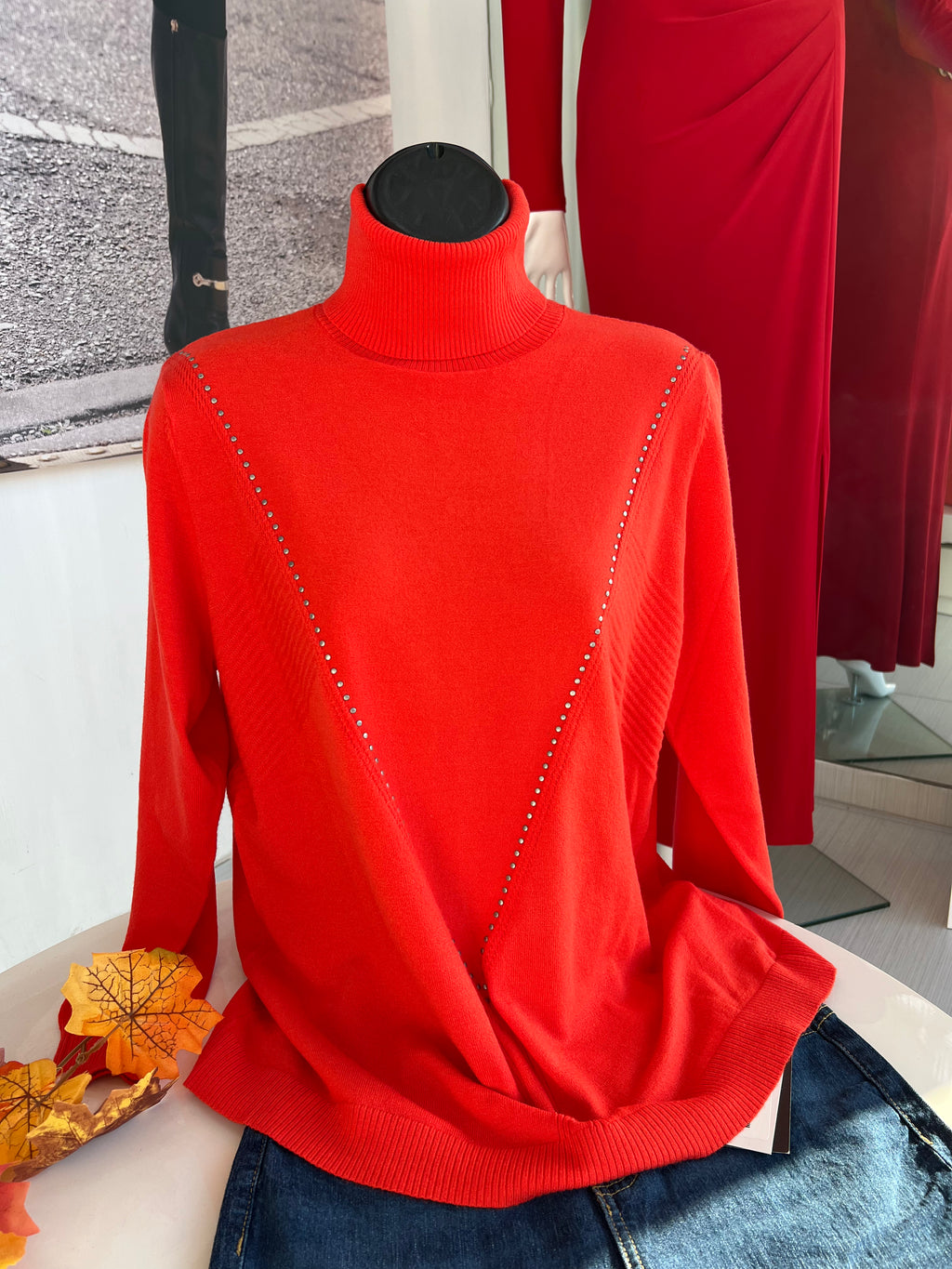 SUÉTER BLANCO/NARANJA/LILA