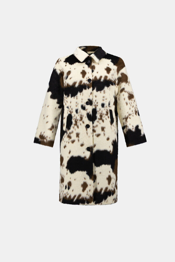 ABRIGO BEIGE PRINT VACA 264944