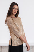 BLUSA ORO BORDADA