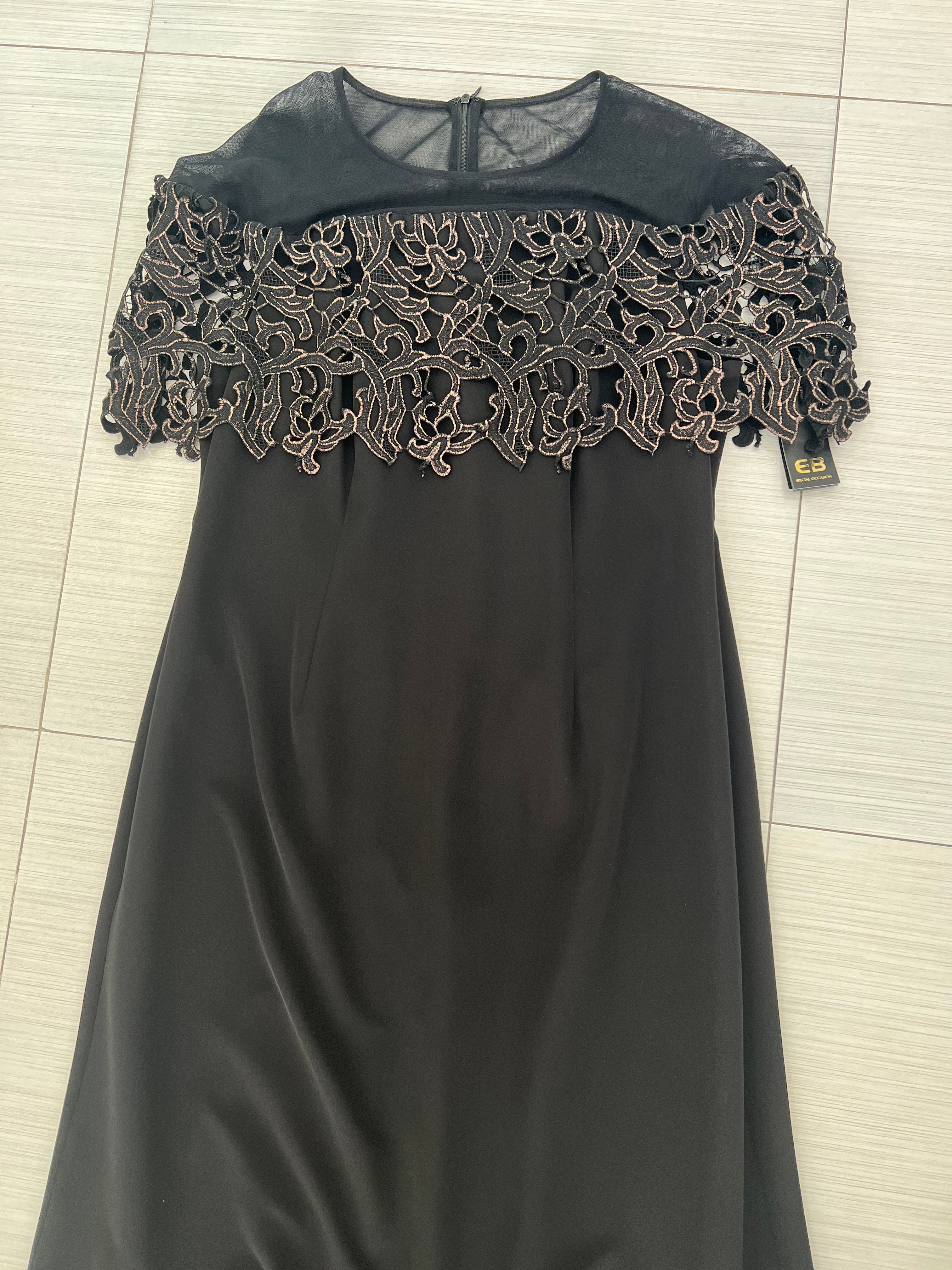 VESTIDO LARGO NEGRO