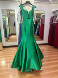 VESTIDO LARGO VERDE SIRENA