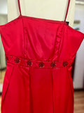 VESTIDO ROJO STRAPLESS