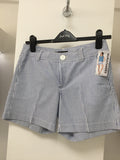 SHORT RAYAS AZUL Y BLANCO