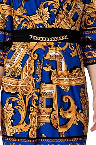 VESTIDO AZUL ESTAMPADO