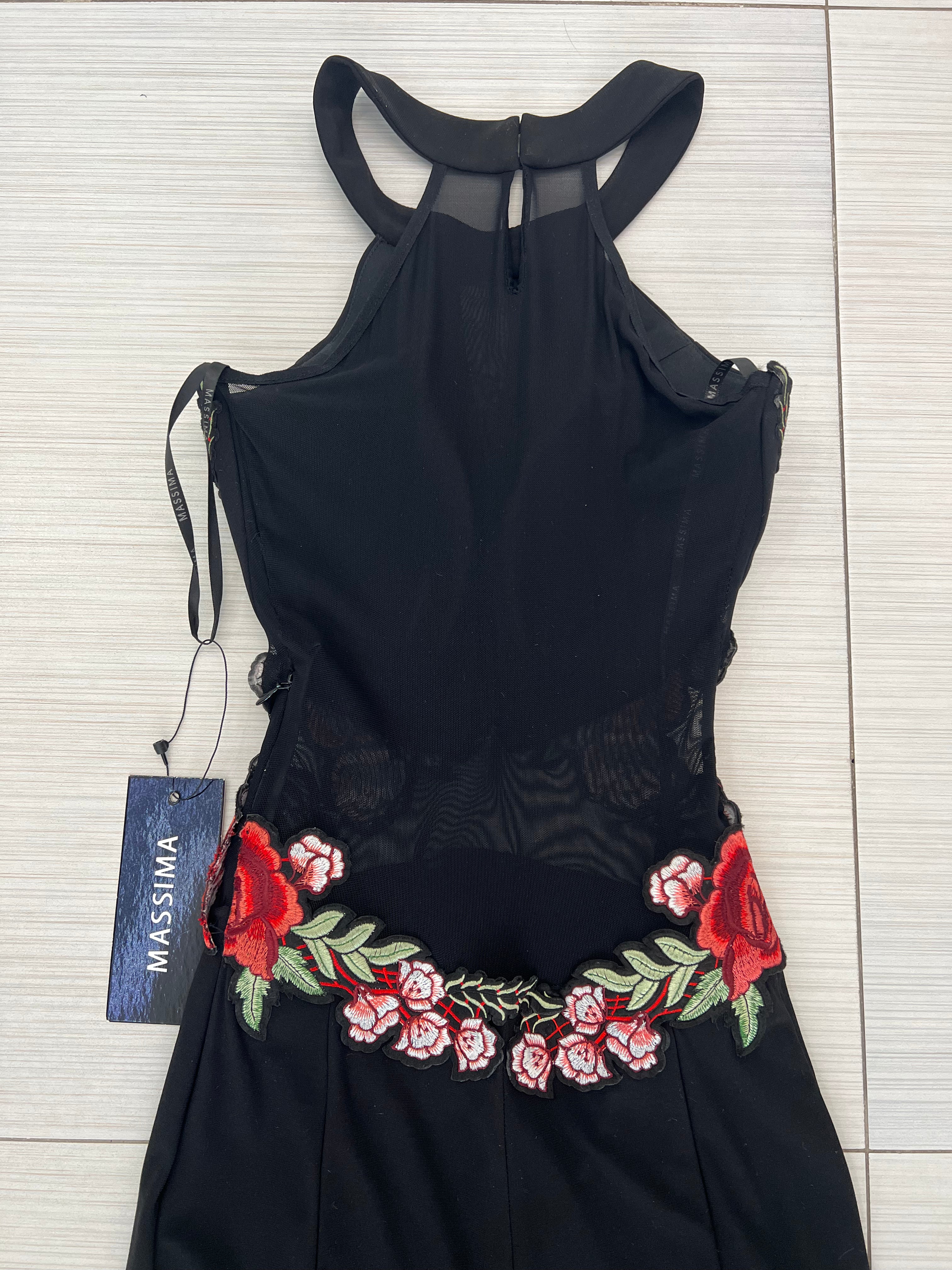 VESTIDO LARGO NEGRO