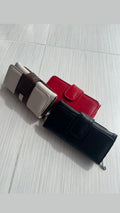 CARTERA NEGRO/BEIGE/ROJO