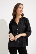 BLUSA SATIN NEGRA