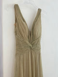 VESTIDO LARGO ORO DORADO