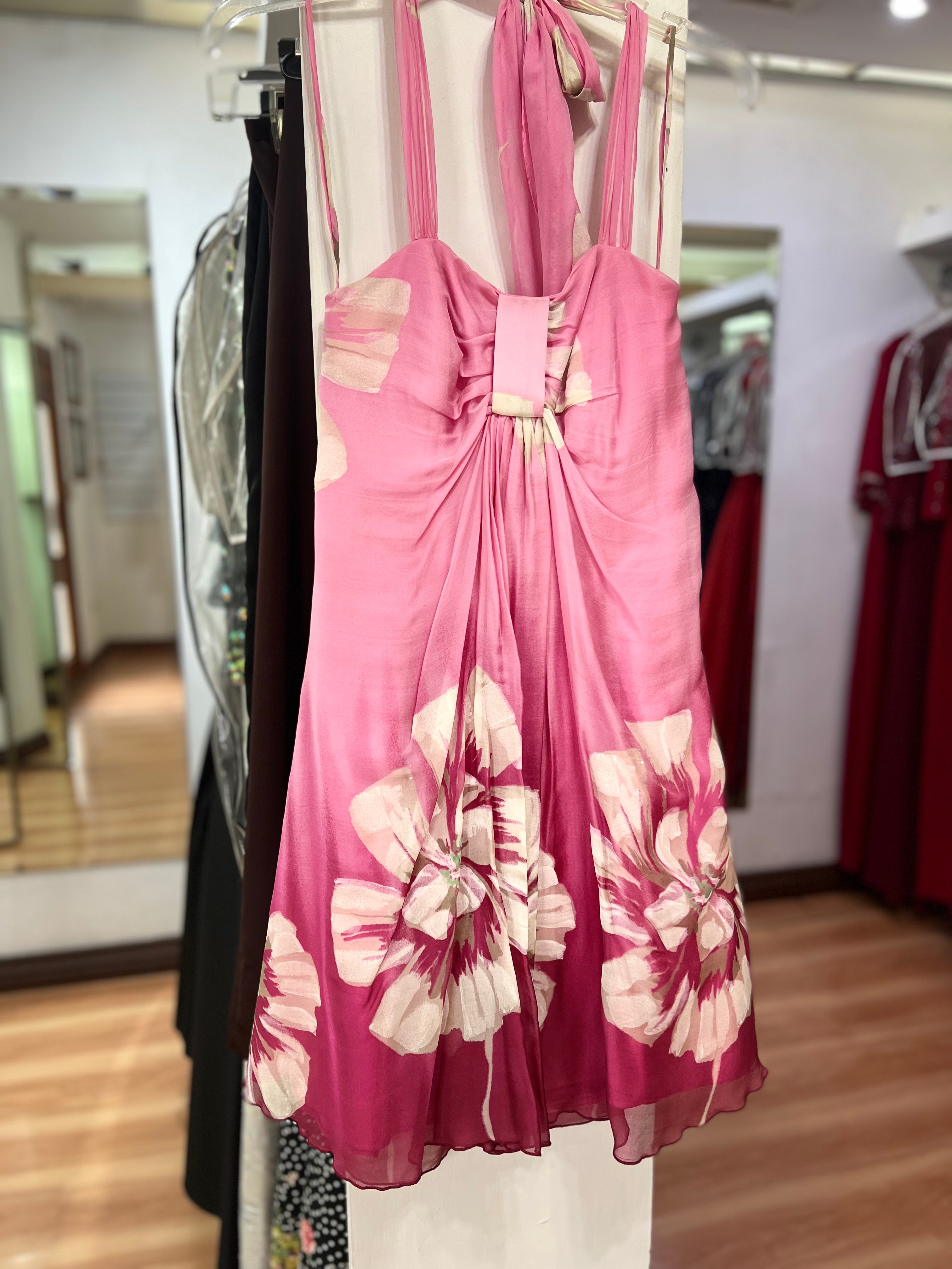 VESTIDO ROSA ESTAMPADO