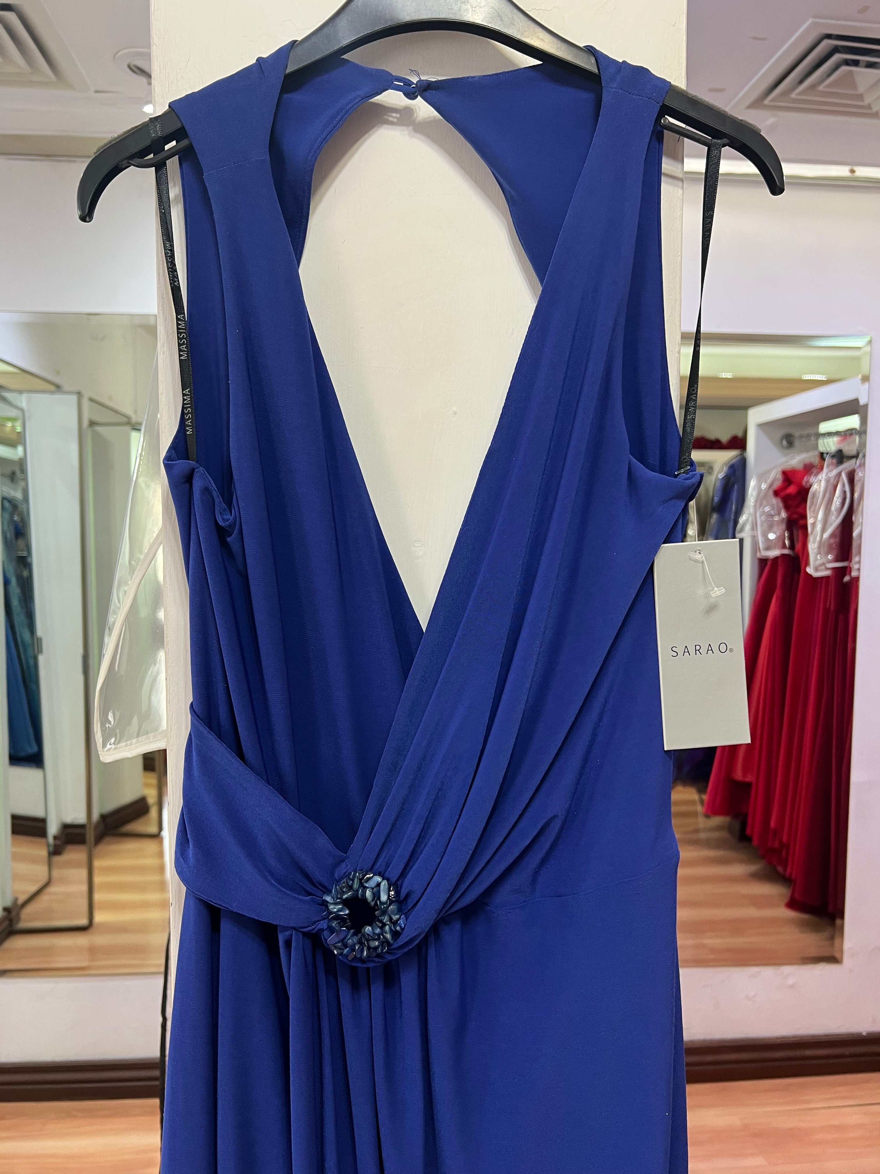 VESTIDO LARGO AZUL REY