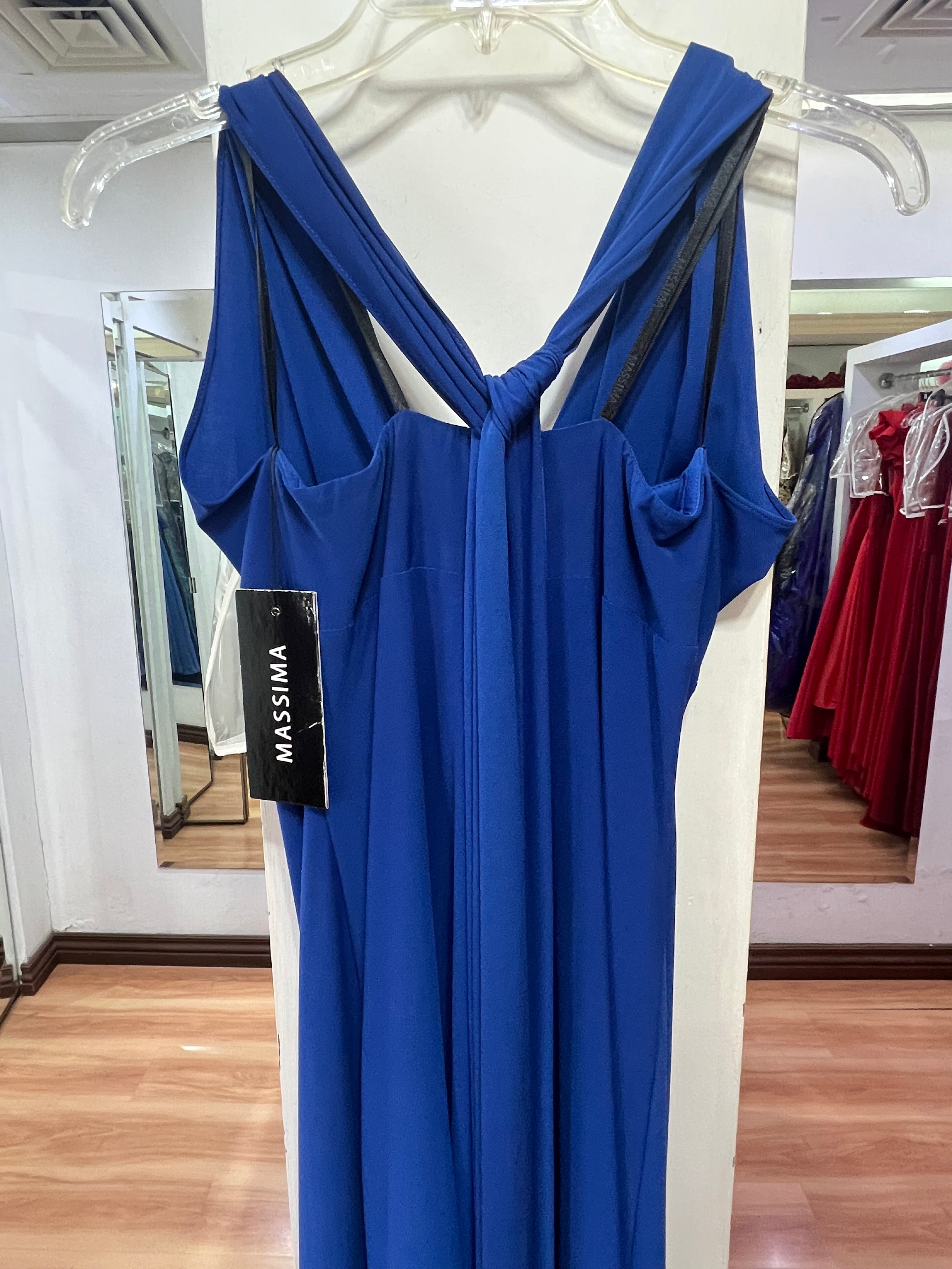 VESTIDO LARGO AZUL REY