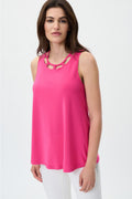 BLUSA ROSA/NEGRO/TURQUESA