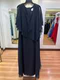 VESTIDO LARGO AZUL CAPA