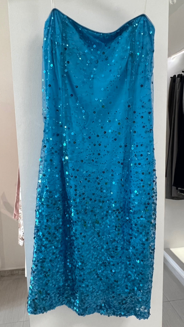 VESTIDO CORTO AZUL