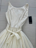 VESTIDO CORTO LARGO BLANCO