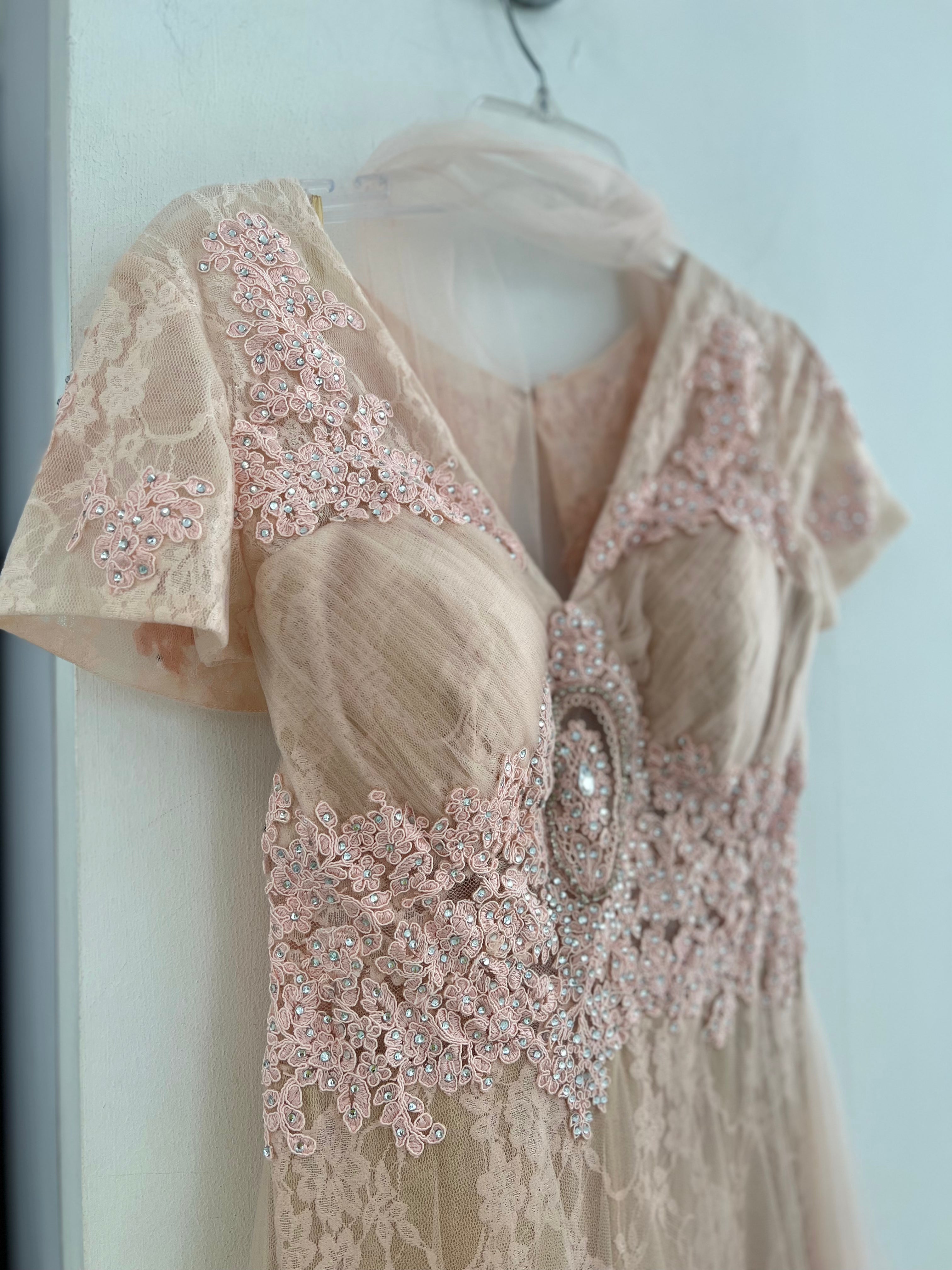 VESTIDO LARGO PALO DE ROSA