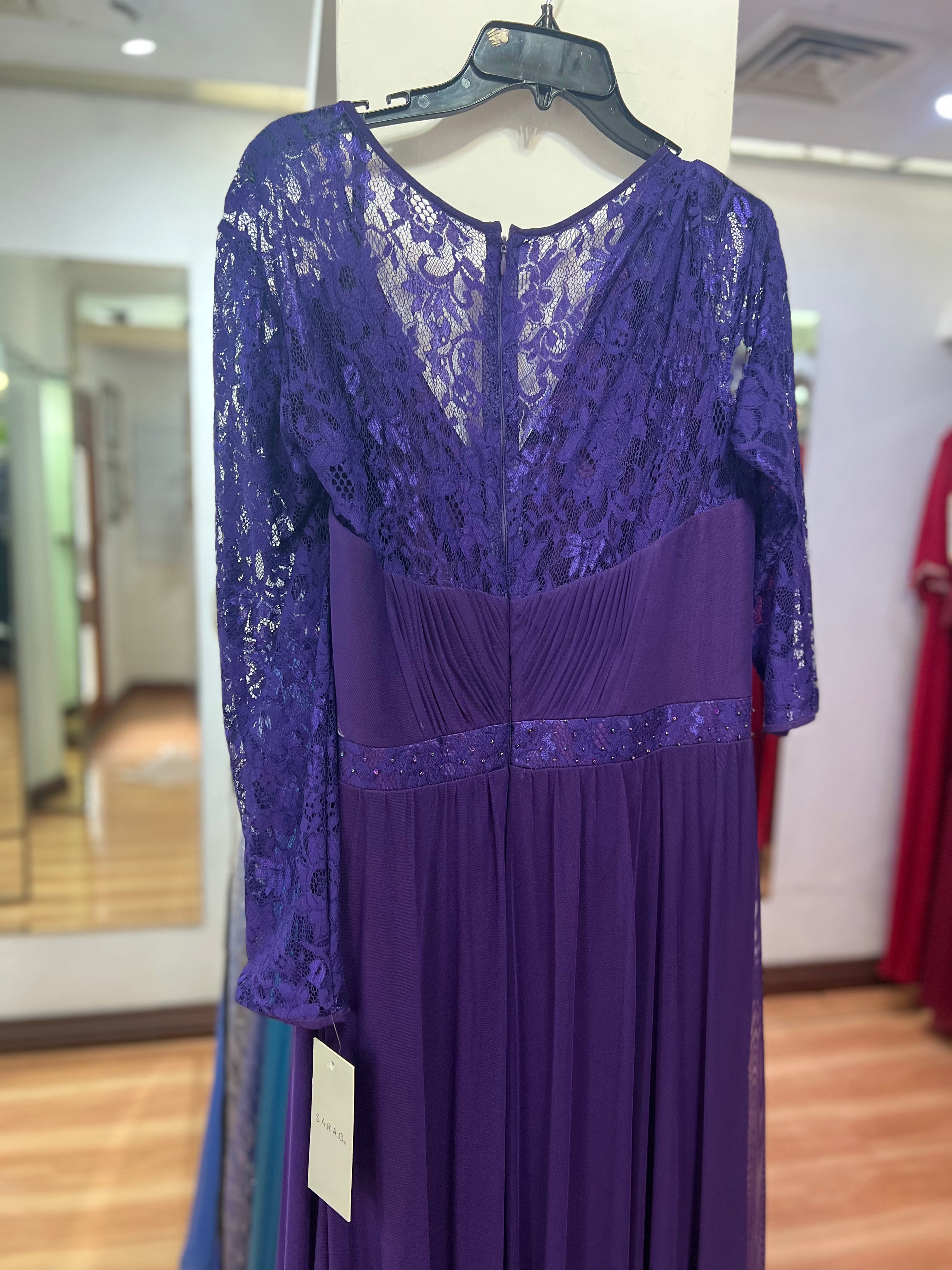 VESTIDO LARGO MORADO