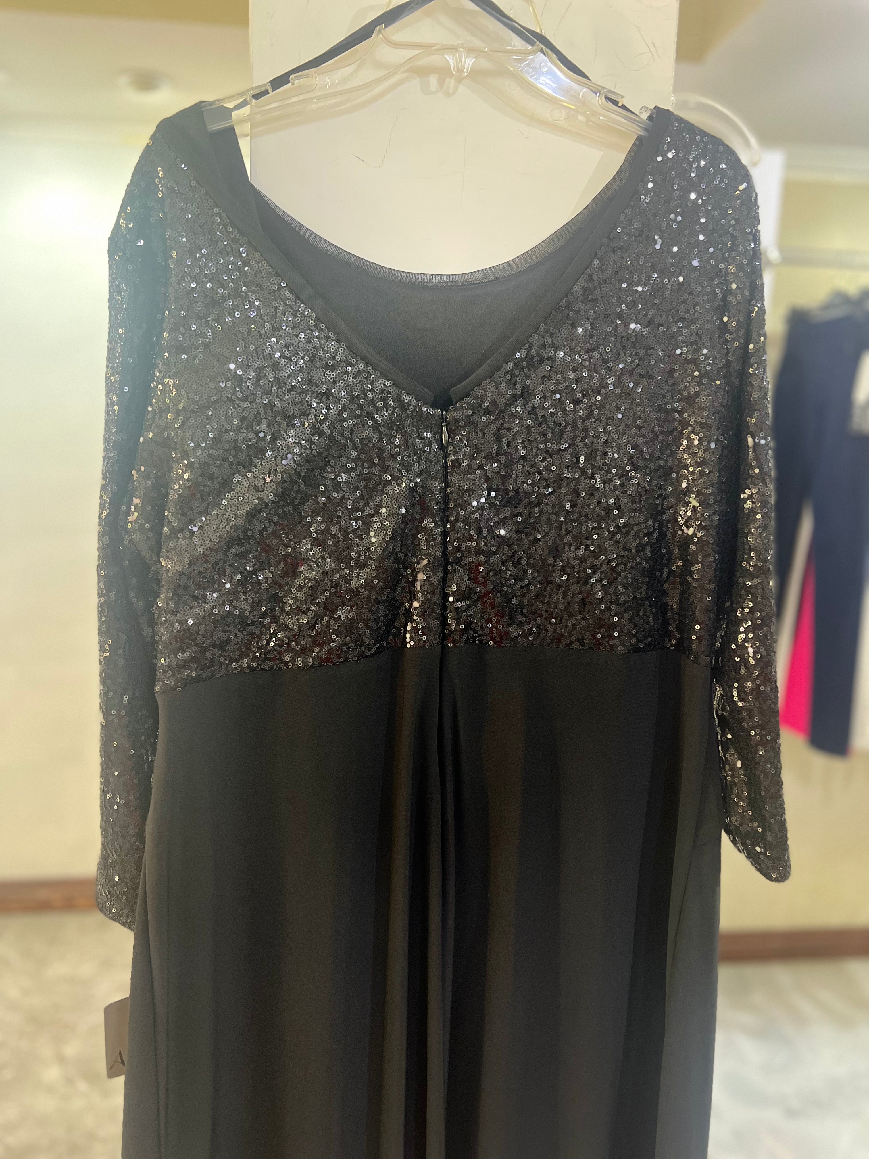 VESTIDO NEGRO LENTEJUELAS