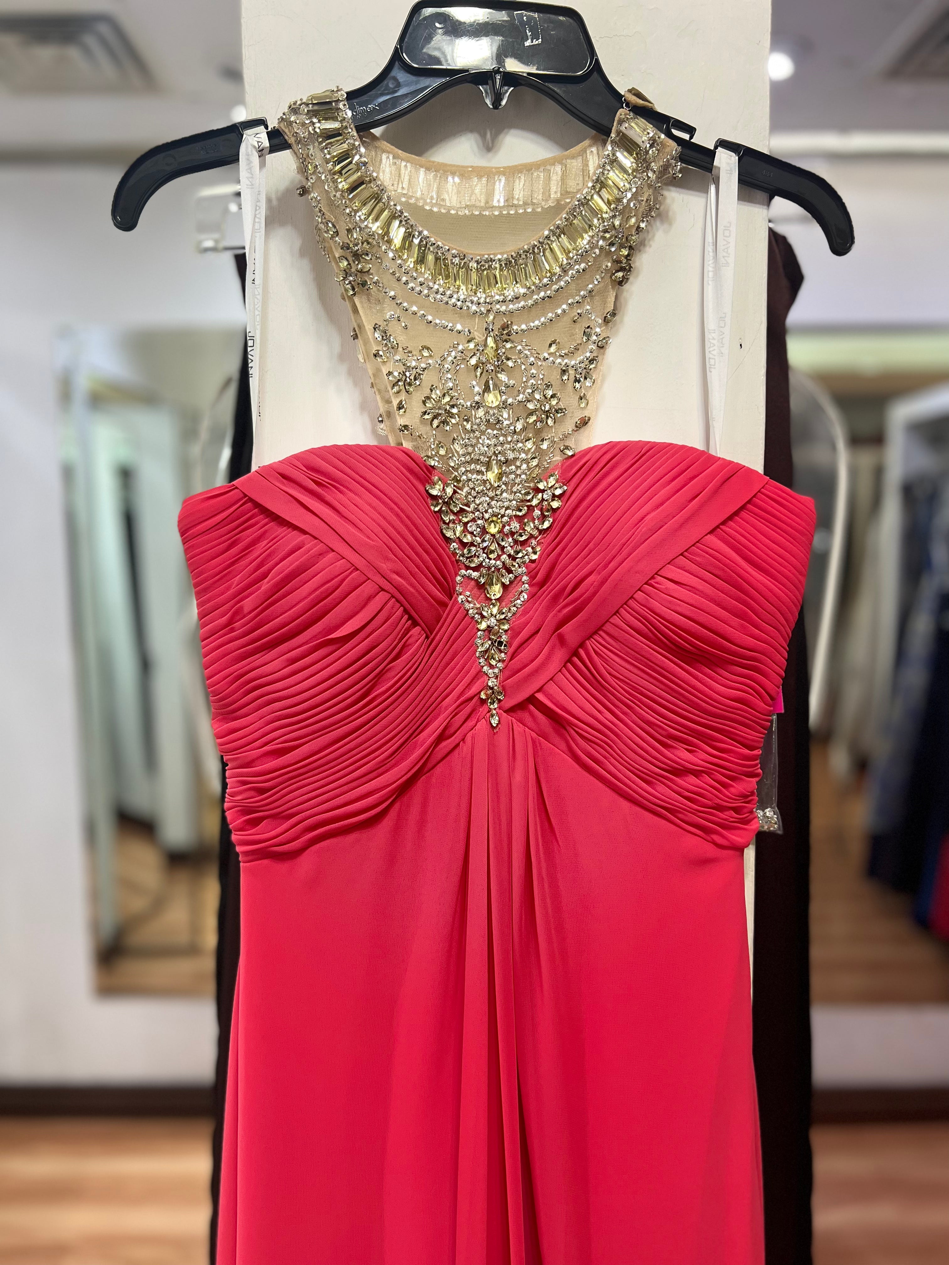 VESTIDO LARGO ROSA HALTER