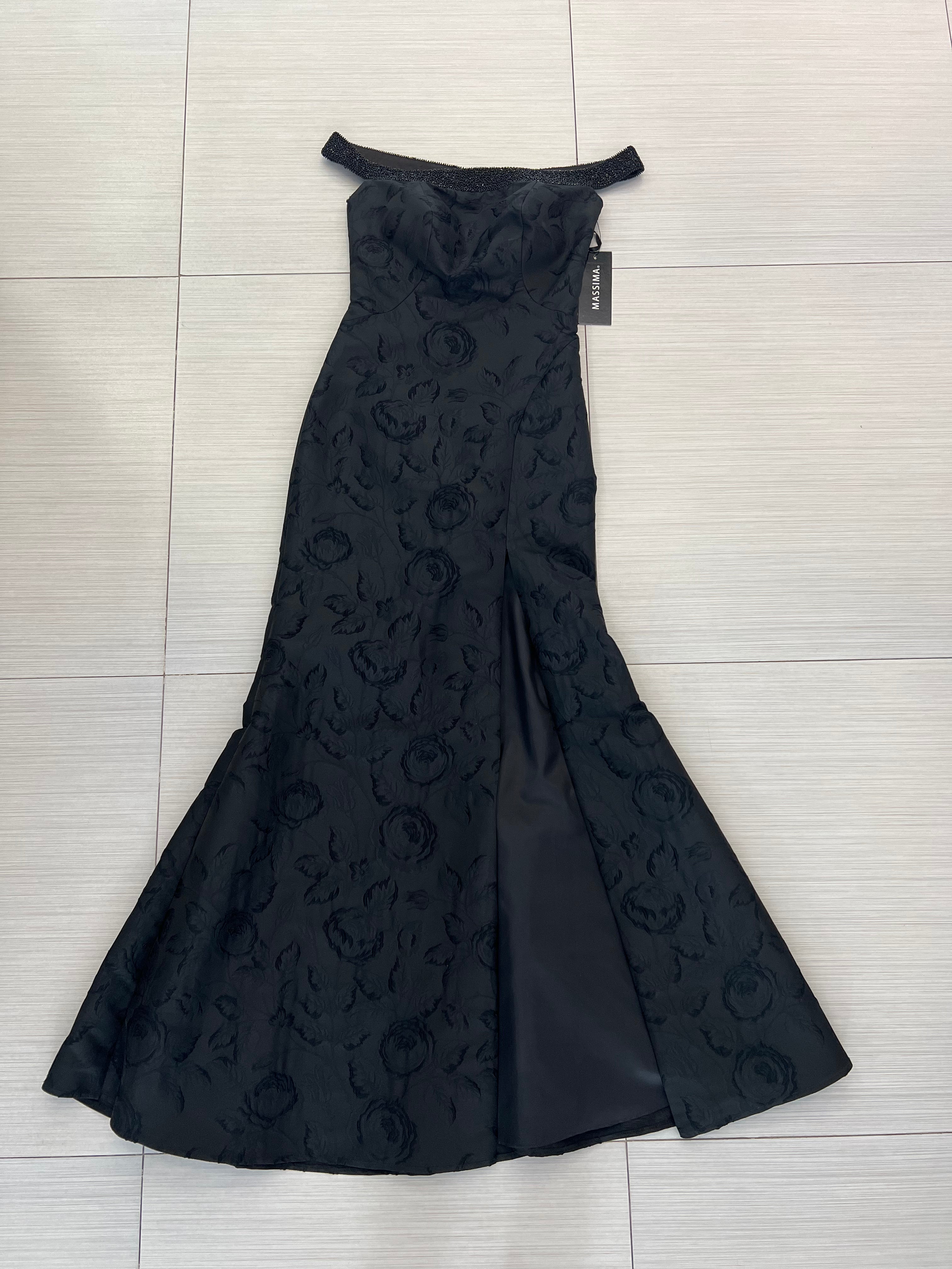 VESTIDO LARGO NEGRO