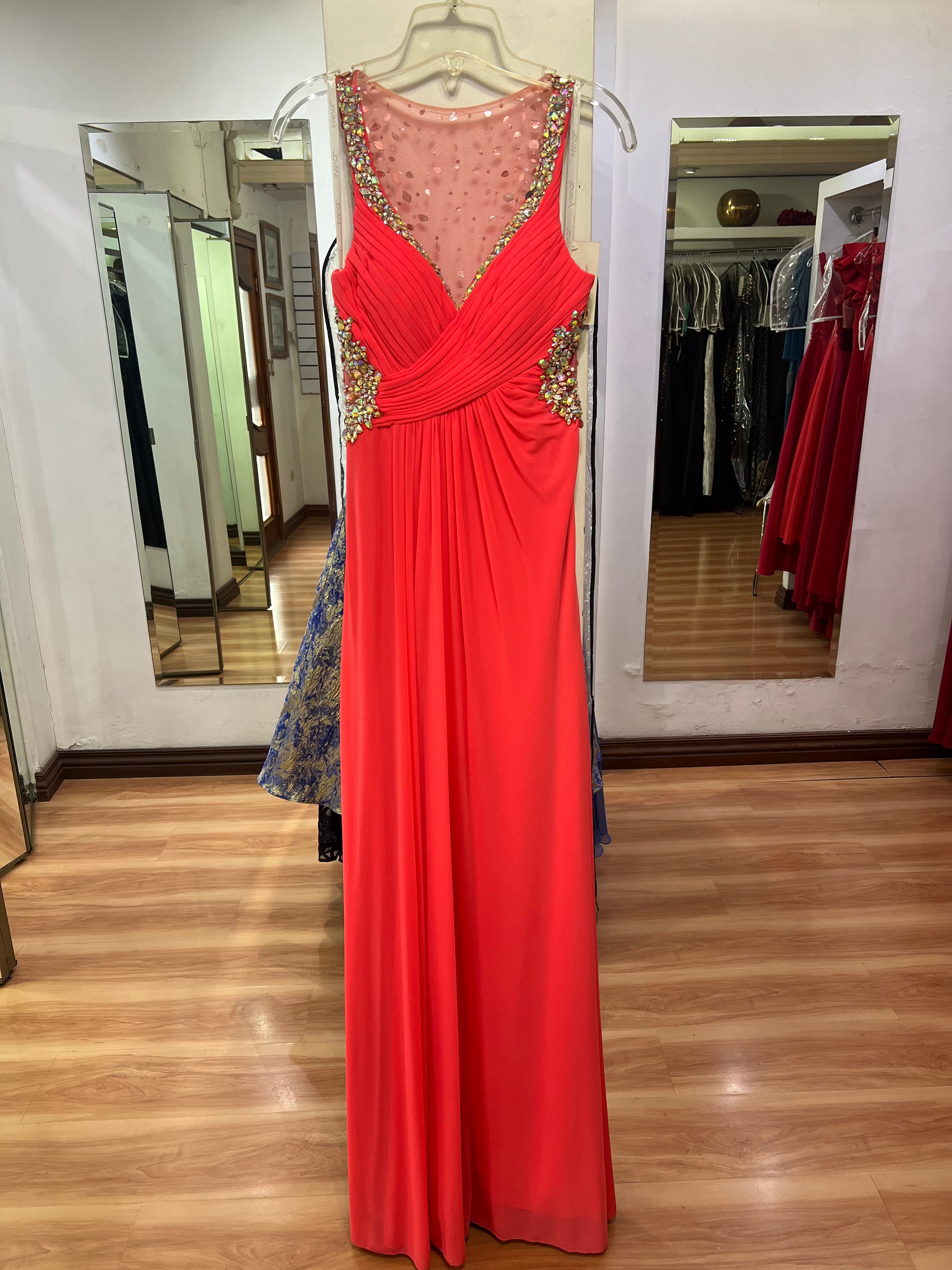 VESTIDO LARGO MELON BORDADO