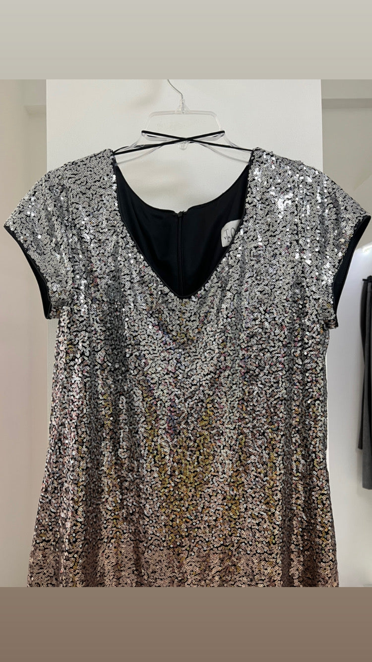 VESTIDO LENTEJUELAS DEGRADADO