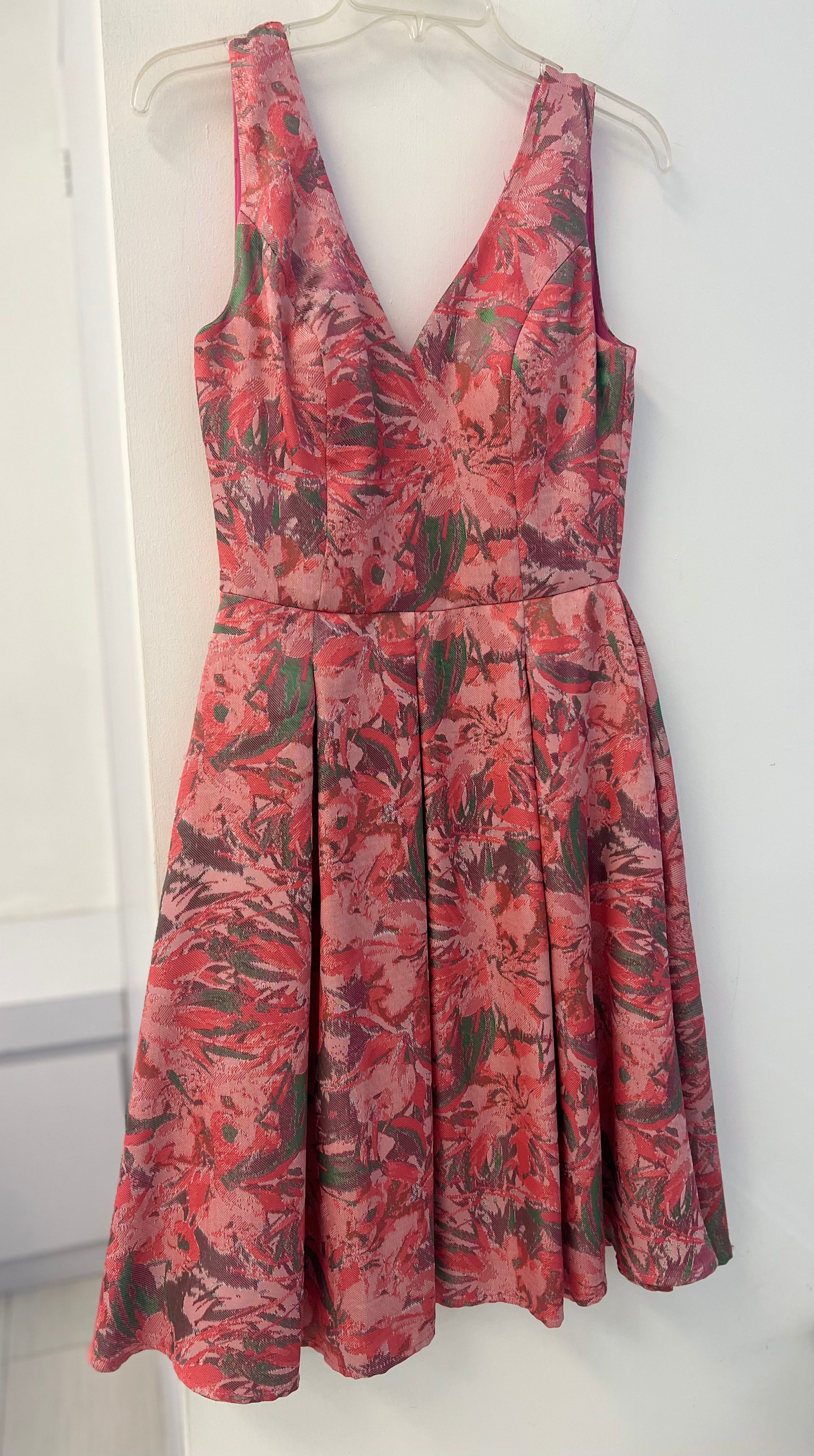 VESTIDO ROSA ESTAMPADO
