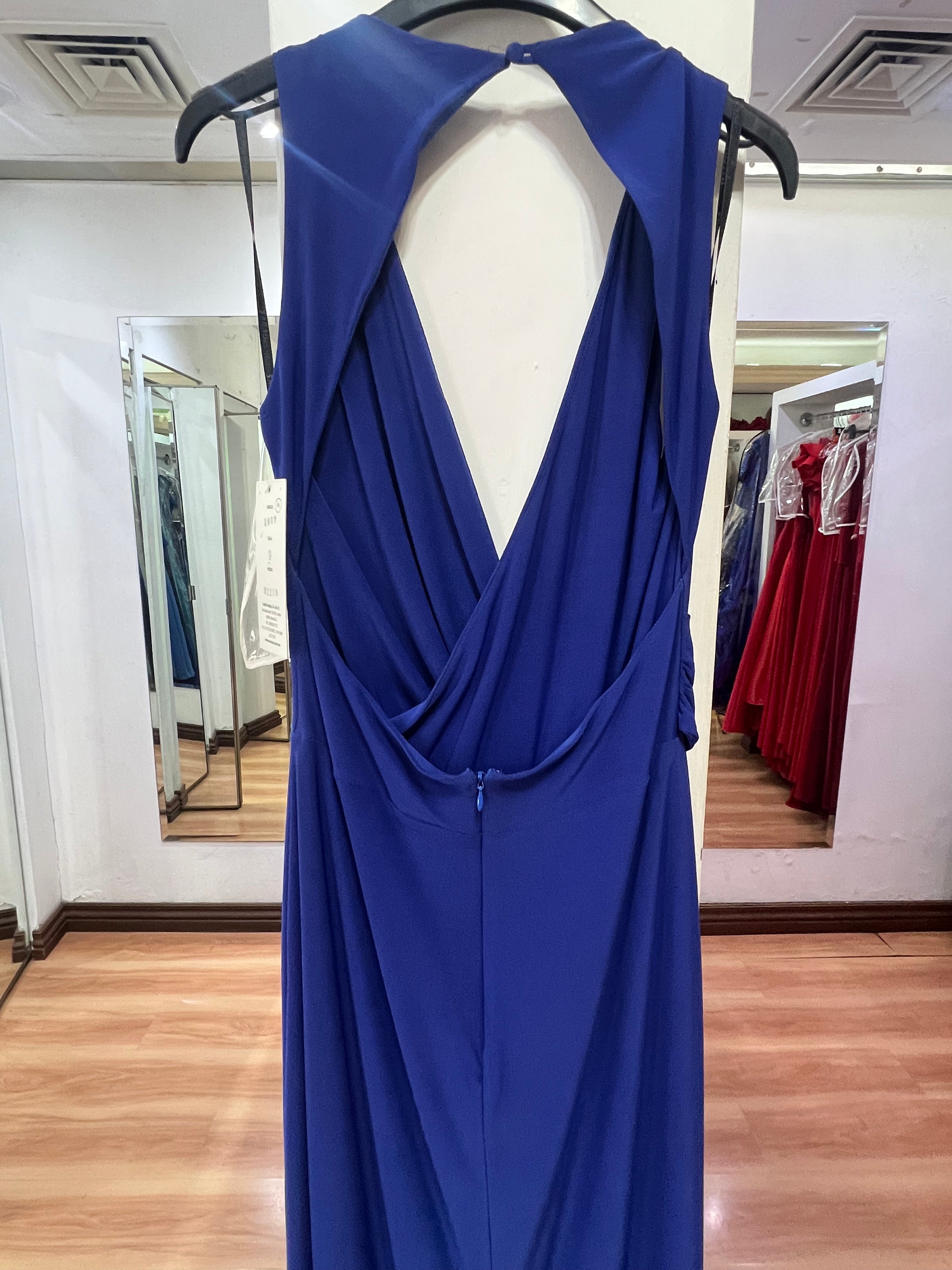 VESTIDO LARGO AZUL REY