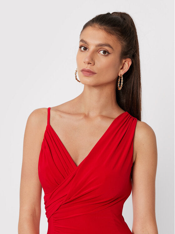 VESTIDO LARGO ROJO 223714