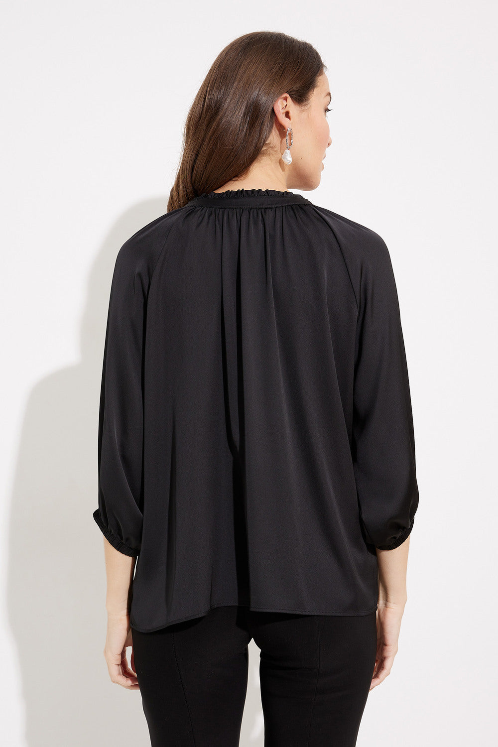 BLUSA SATIN NEGRA