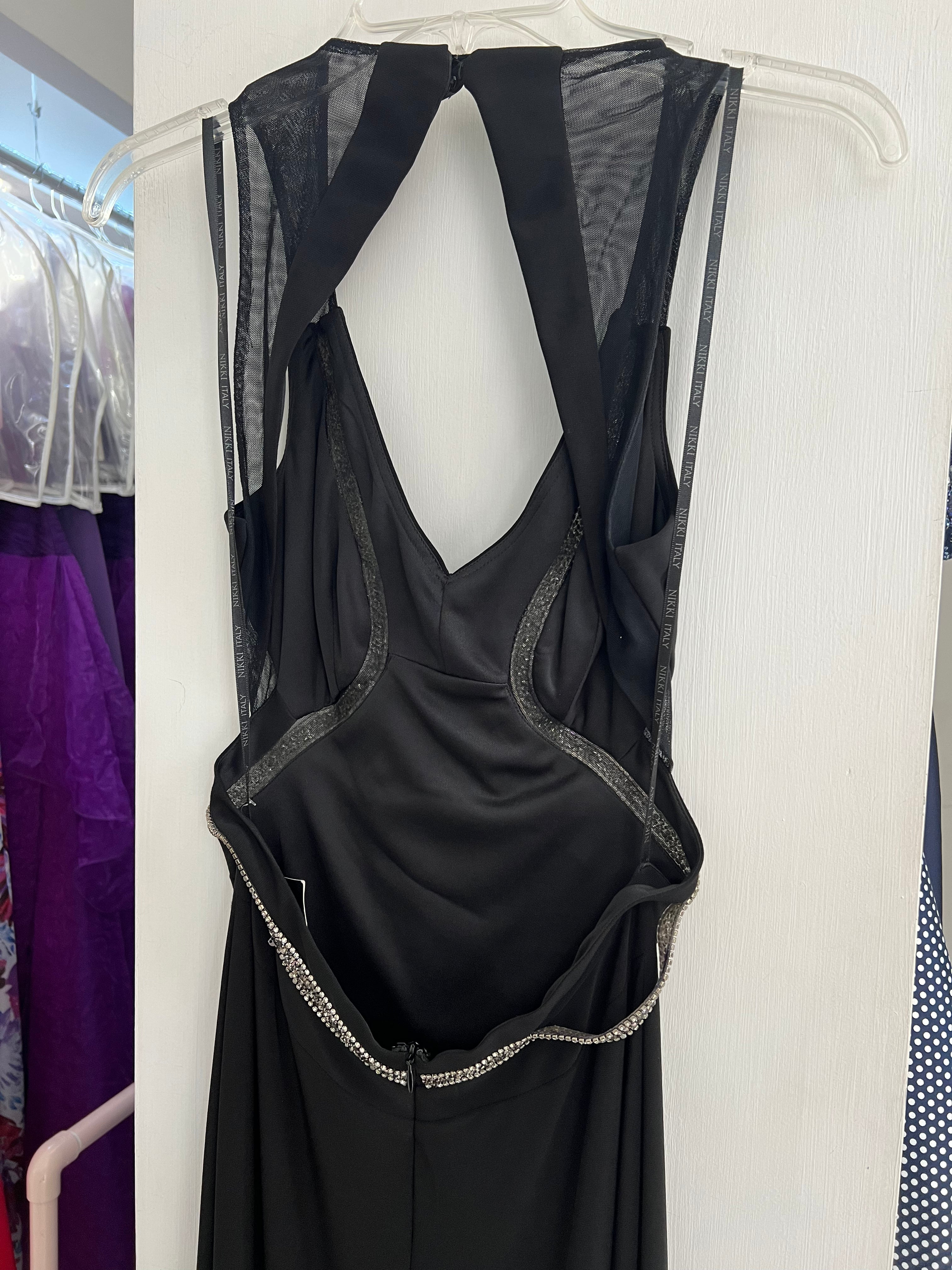VESTIDO LARGO NEGRO