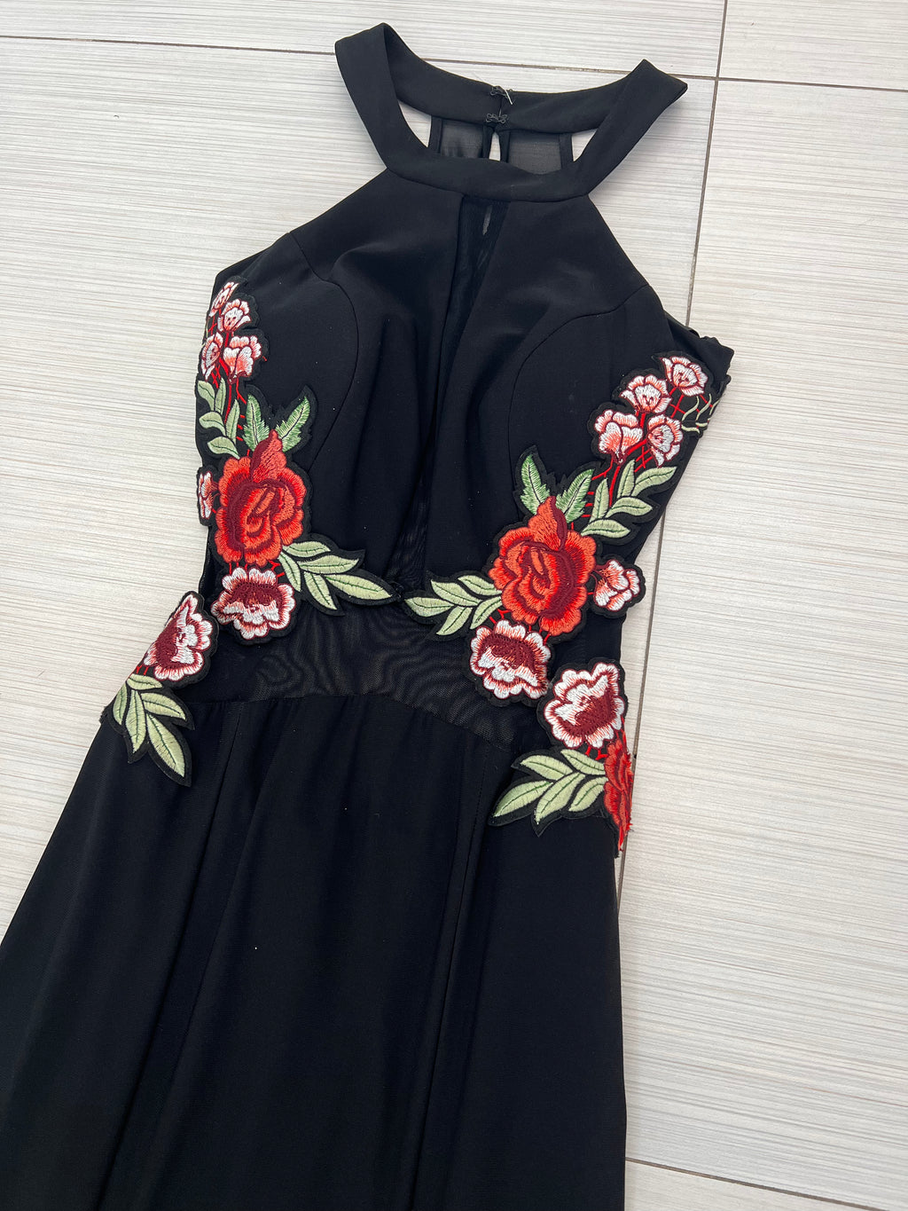 VESTIDO LARGO NEGRO