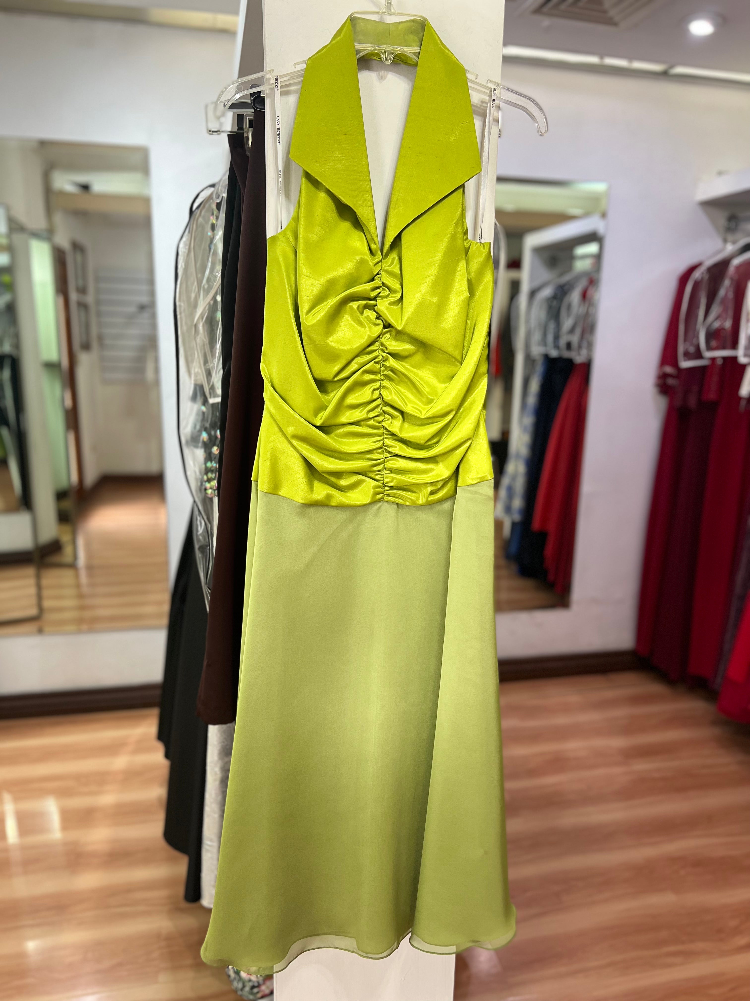 VESTIDO VERDE HALTER