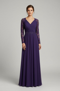 VESTIDO LARGO MORADO