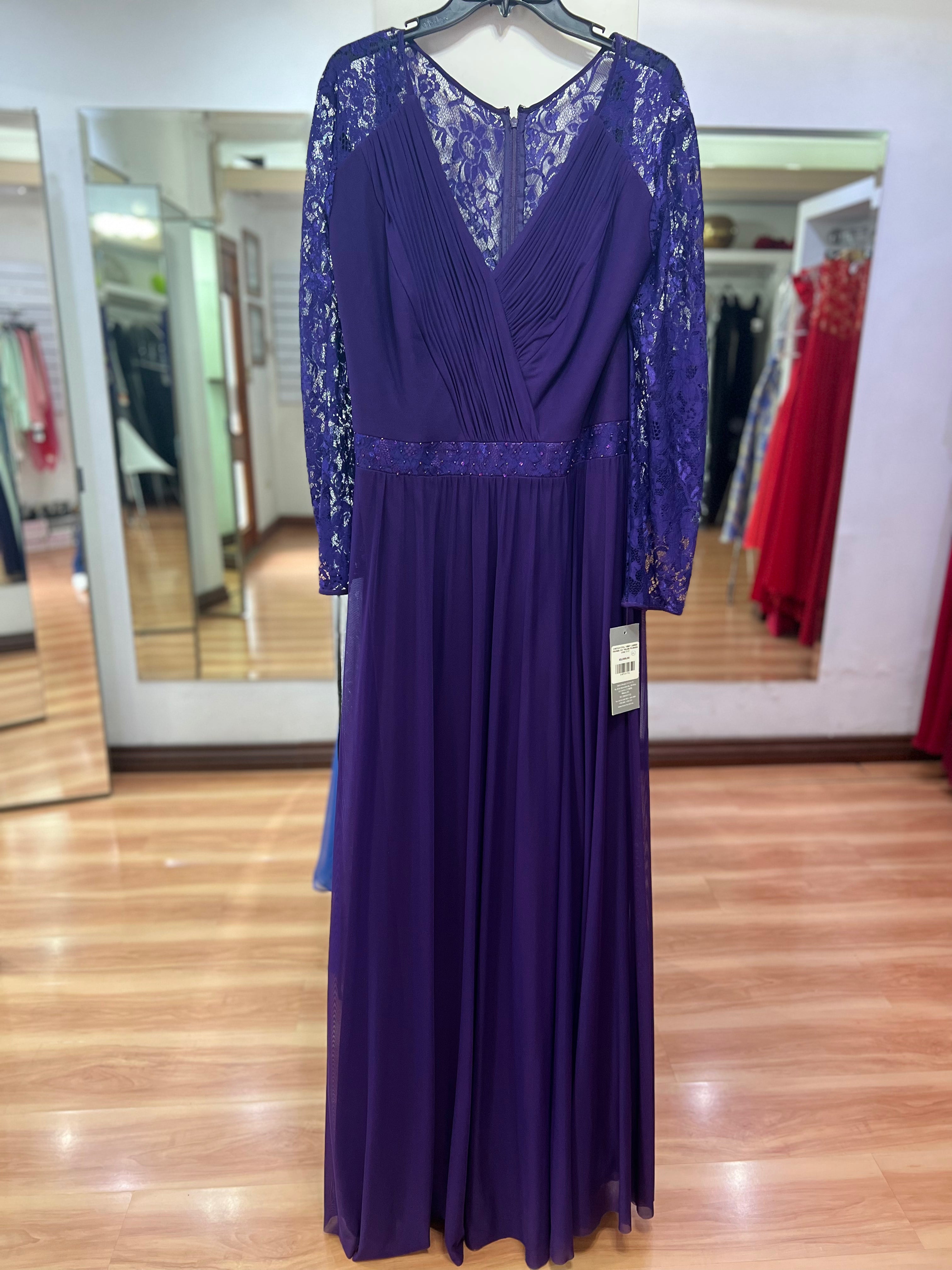 VESTIDO LARGO MORADO