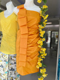 VESTIDO CORTO AMARILLO